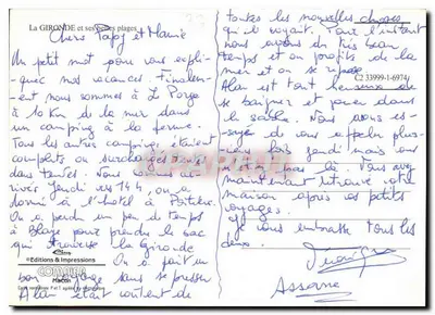 ला जिरॉन्ड — अपने सुंदर तटों के साथ — मैकॉन के संपादन और प्रिंटिंग — पीछे