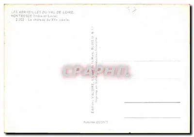 Castello di Montresor — Indre-et-Loire — Edizioni Valoire — Verso