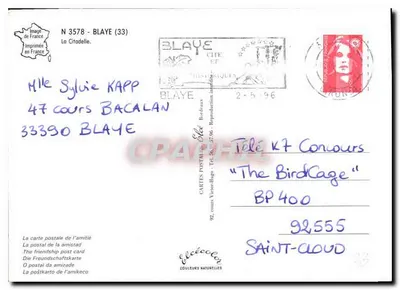 Blaye - A Cidadela — Editora Elcée, série N 3578 — Verso