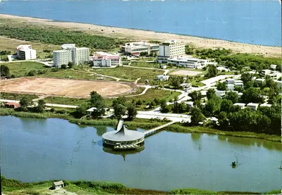Ulcinj — vista aérea do complexo turístico — editor Turistkomerc-Zagreb, série S-499