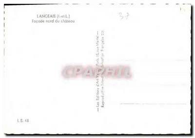 Langeais (Loir-et-Cher) — Façade nord du château — Les Éditions d'Art Yvon, Paris — Rewers