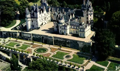 Castelo de Rigny-Usse — Vista aérea — Editor Leconte, n°37