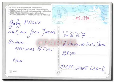 Innsbruck — Helblinghaus — editor RTV, n° 3.014 — Verso