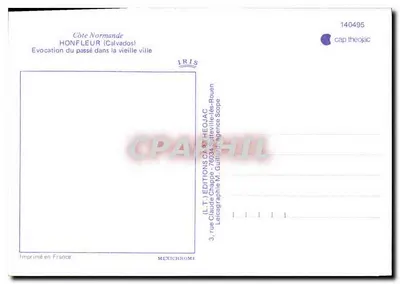 Honfleur — Wspomnienie przeszłości w starym mieście — IRIS ÉDITIONS — Rewers