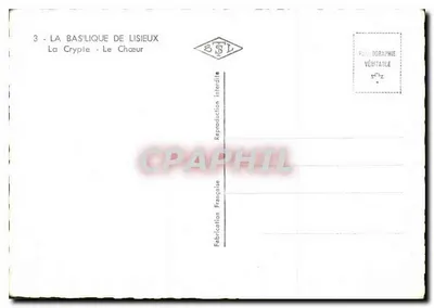 De Krypte - Het Koor — De Basiliek van Lisieux — Uitgave BSL — Achterkant