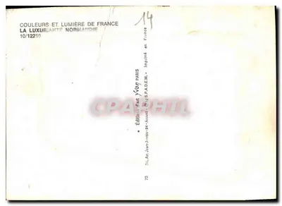 Normandie — landschappen en dieren — Éditions Yvon — Achterkant