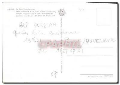 O Gard turístico — 60.030 — Éditions Totalcolor — Verso