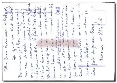 पोर्ट कैमार्गू — समुद्र तट के स्टेशन का दृश्य — संस्करण 'SL' संख्या 217 — पीछे