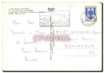Peregrinação a Lourdes — Santa Bernadette Soubirous — Edições P. Chambron — Verso