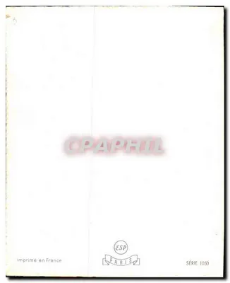 Arranjo de tulipas — Aniversário — ESP Paris, Série 1050 — Verso