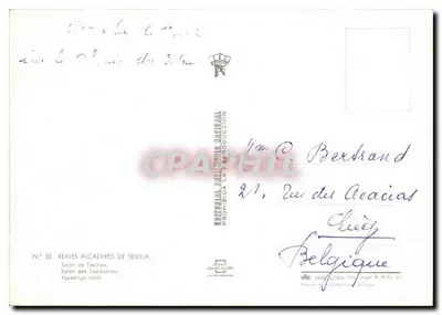 Salon Tapisserii — Realne Alcazary w Sewilli — Wydawca: Editorial del Oro, N° 35 — Rewers