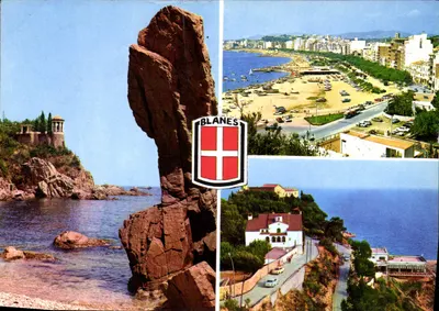 Blanès — vista panorâmica e rochedo — editor Blanès (Costa Brava) n° 421