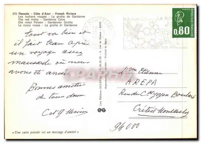 Les rochers rouges - La grotte de Gardanne — Les éditions GILLETTA — Verso