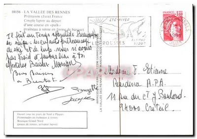 La Valle dei Renna — Prémonon (Jura) — Stampa Pierron — Verso