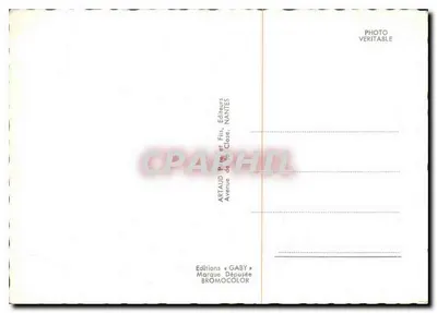 Bretanha — carta postal panorâmica com mapa e vignettes — Éditions Gaby, Nantes — Verso