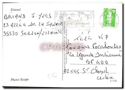 Widok wybrzeża Esterel — Photo Scope — seria 1/55 — Rewers