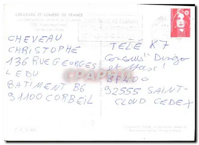 Bekijk van een Provençaalse dorp — uitgever Yvon, n° 606 — Achterkant