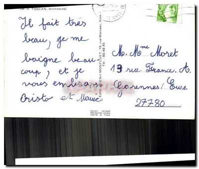 Hotel Montluel — Nice — Editor Artístico Montluel — Verso