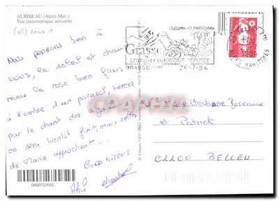 Auribéau-sur-Siagne — widok panoramiczny z lotu — Éditions S.M.D. — Rewers