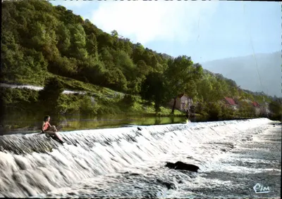 Clerval (25) - A Barragem no Rio Doubs — Impressor Macon (71 S.&L.)