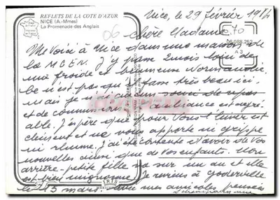 A Promenade des Anglais — Nice — editor IRIS — Verso