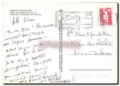 Duna Pyla — Banc d'Arguin — Artaud Frères, Nantes — Rewers