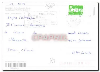 Marseille — Zamek If i wyspa Frioul — Éditions AGEPE — Rewers