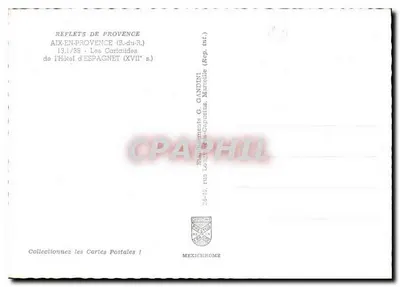Aix-en-Provence — Carliaides Hotełu d'Espagnet (XVII wiek) — Wydawnictwo Iris — Rewers