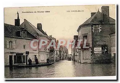 Les Ponts-de-Cé — Inundações de Fevereiro de 1904 — Editor: Les Ponts-de-Cé