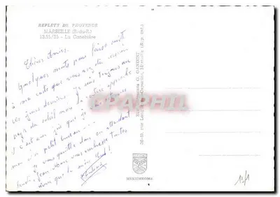 La Canebière — Marselha — Editor REFLETS DE PROVENCE, n° 36-40 — Verso