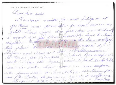 Soleil-sur-Mer — Poste do Bon Temps — editor desconhecido, n° de série não visível — Verso
