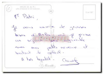 Arles — amfiteatr i ruiny rzymskie — Rewers