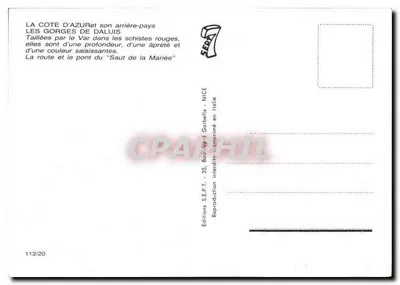 Góry Daluis — widok panoramiczny z mostem i drogą — Wydawnictwo S.E.P.T. - 112/20 — Rewers