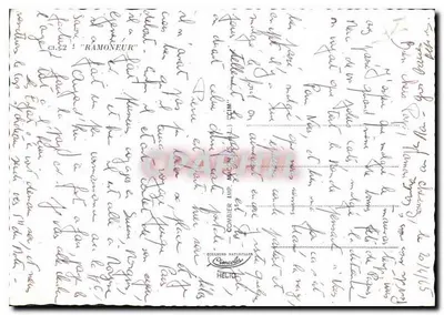 Pequeno ramoneiro savoês — O Ramoneiro da Felicidade — Cim — Verso