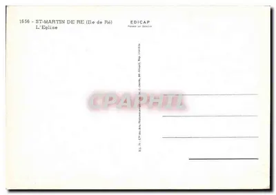 Saint-Martin de Ré (Ile de Ré) — A Igreja — Editado por Édicap — Verso