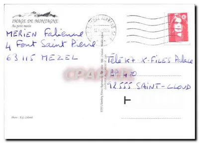 Mont Blanc — W małym poranku — Widok górski, nr 140 — Rewers