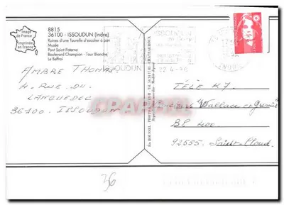 Issoudun en Berry — Colagem de monumentos — Editor REC — Verso