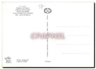 Sala da pranzo interna — Castello della Carta — Editore E.i.A.F. n°37.018 — Verso
