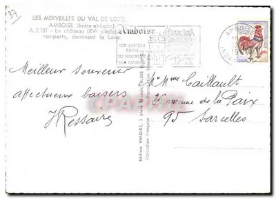 Amboise — Królewski zamek dominujący nad Loarą — Éditions Valoire, nr A.2.101 — Rewers