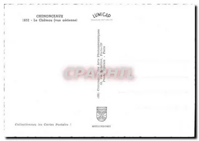 Chenonceau — widok z powietrza — IRIS — Rewers