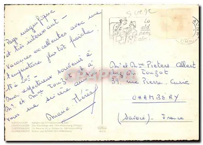 कोपेनहेगन - बॉर्स और क्रिस्टियन्सबर्ग के पैलेस - प्रकाशक कोपेनहेगन, संख्या 187/5 — पीछे