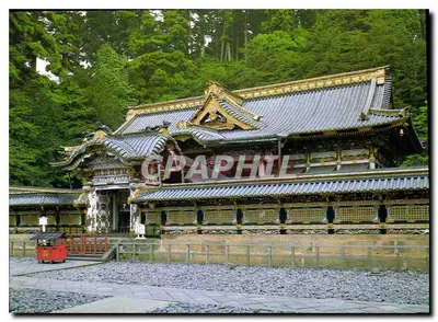 Portão Kara e salão de culto do santuário de Nikko Toshogu — editor Japan Post, Tokyo, Japão