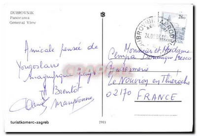 Dubrovnik — Panorama geral — turistkomerc-zagreb n°2903 — Verso