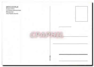 Medugorje — A capela paroquial — Verso