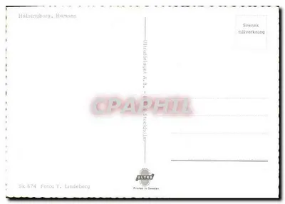 Hälstingborg, Hamnen — vista noturna — Ultrafrägat A.B., Stockholm — Verso