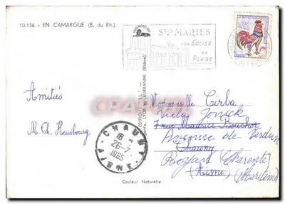 W Camargie — widok panoramiczny — Wydawnictwo S.L. Lyon Milleurbanne, nr 10.136 — Rewers