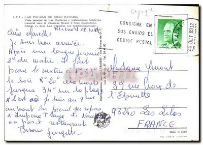 Las Canteras — vista geral da praia e hotéis — Global Traders — Verso