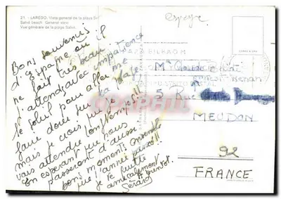 Laredo — Visão geral da praia Salvé — Editor: PARIS & BILBAO M — Verso