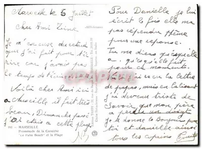 Le Palm Beach — Marseille — Edição TARDY — Verso