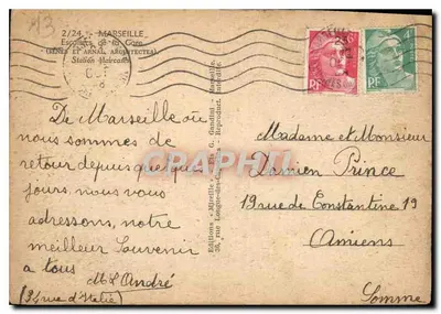 Trap van de Station — Marseille — Uitgaven Mireille — Achterkant